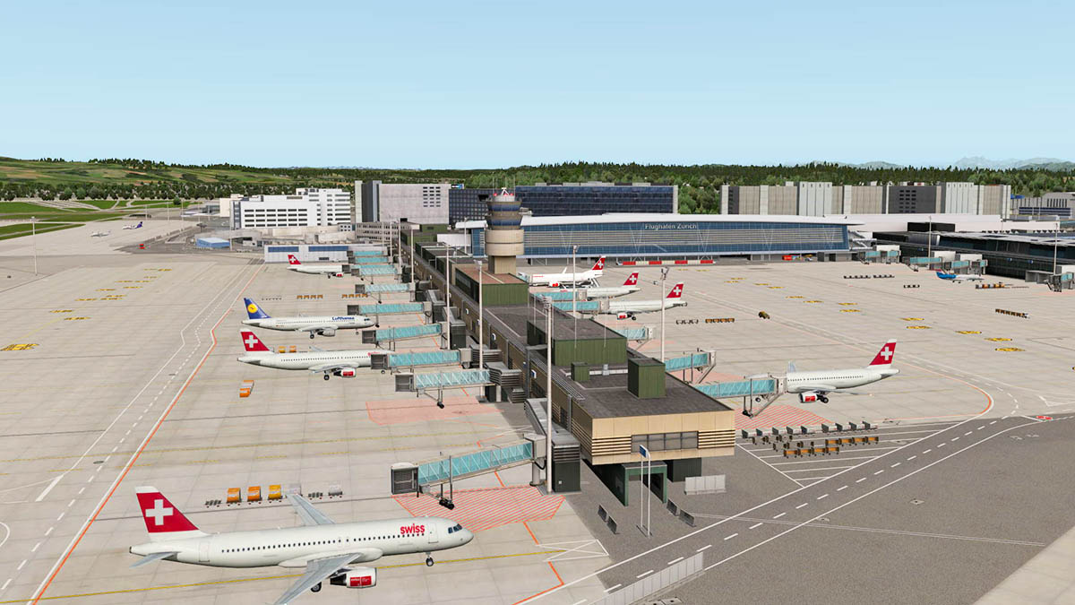 Scenery Review - Updated : LSZH Airport Zurich v2.0 by Aerosoft ...