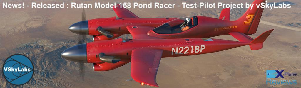 News Released Rutan Model 158 Pond Racer Test Pilot Project By Vskylabs News The Latest Developments In X Plane X Plane Reviews