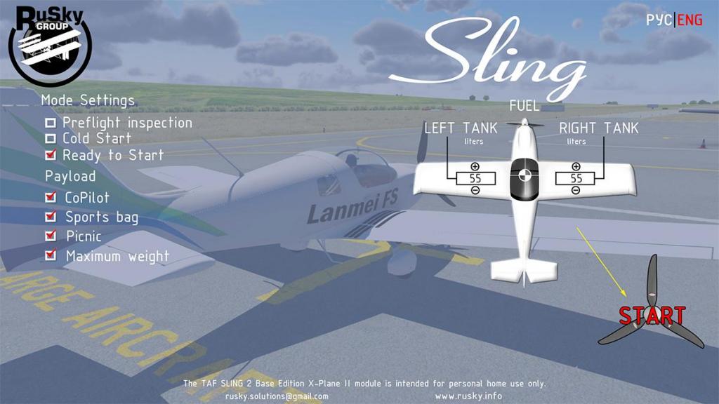 Aircraft Review : TAF Sling 2 by Rusky Group - General Aviation Aircraft  Reviews - X-Plane Reviews