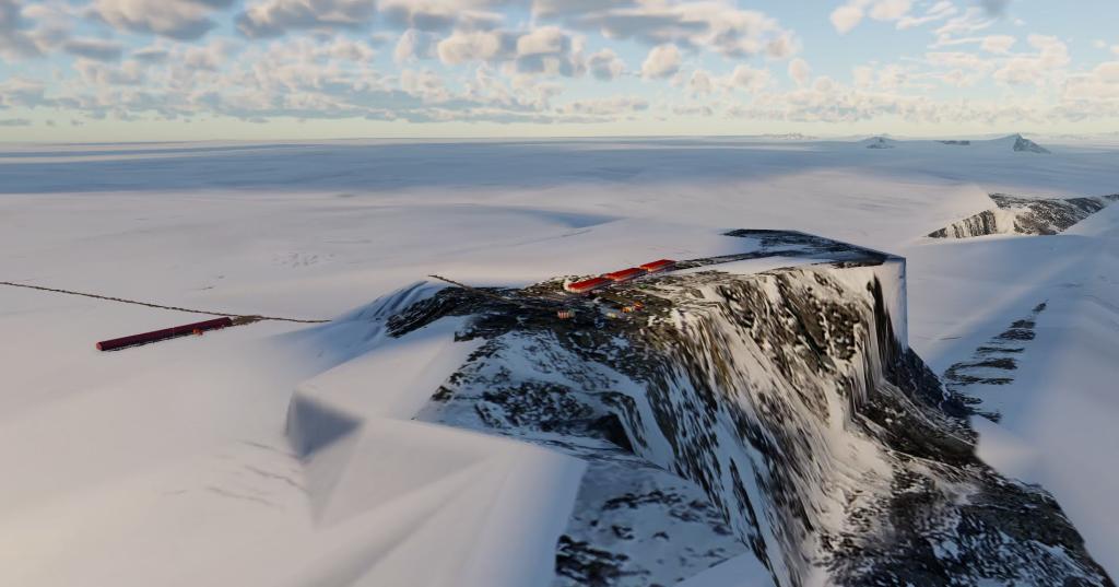 360 degree video - Runway at SANAE IV, Antarctica 